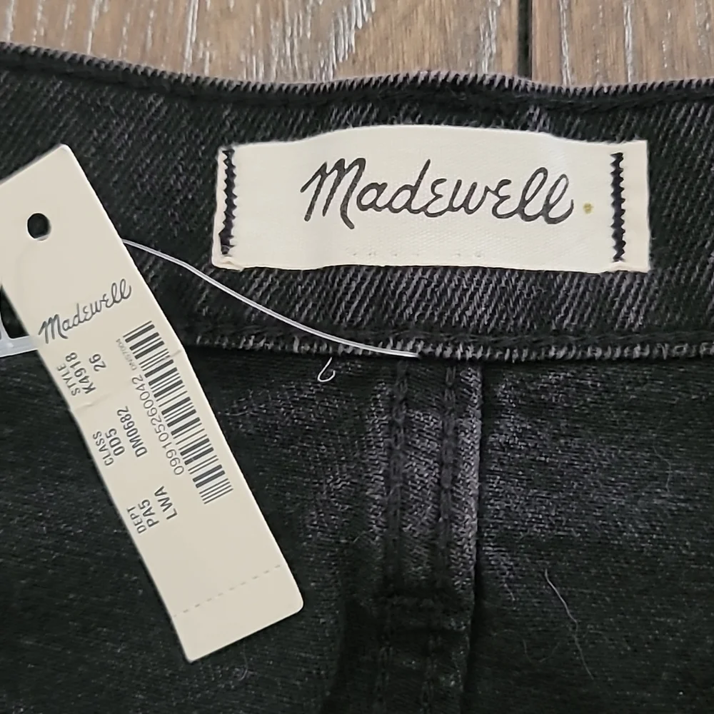 Madewell Rigid Denim A-Line Mini Skirt in Lunar Wash: Cutout Edition Size 26